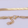 Clearance Pricing BLOWOUT Gold 4mm Herringbone Snake Chain 7 Inch Bracelet For Wholesale Bracelet Jewelry Making Supply WA-929