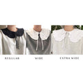 White Cotton Removable Frill collar: Regular