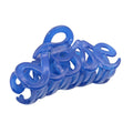 Parcelona French Love Medium 3" Cellulose Acetate Hair Claw Clip for Women: Blue