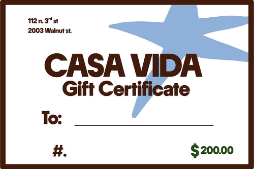 $200 Gift Certificate