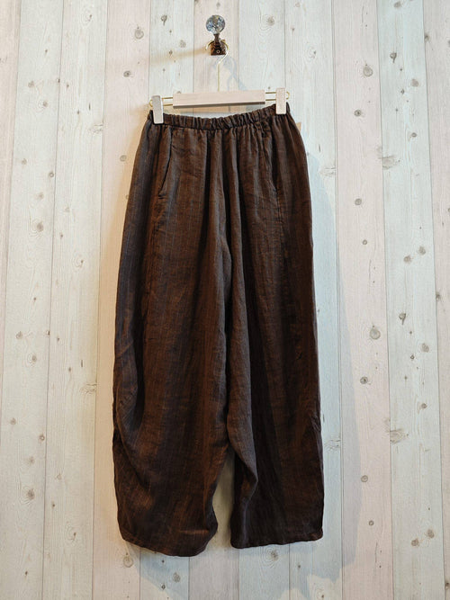 Linen Striped Pants