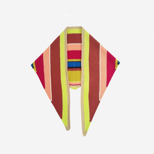 Multi Stripe Triangle Scarf: Sport