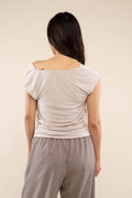 Sato Cupro Cowl Neck Top