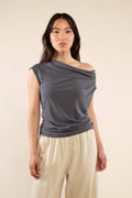 Sato Cupro Cowl Neck Top