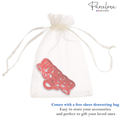 Parcelona French Love Medium 3" Cellulose Acetate Hair Claw Clip for Women: Blue