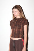 Mineral Dye Baby Tee in Mud: Mud Mineral Dye / L