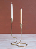 Gold Loop Taper Candle Holder