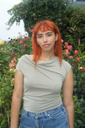 Sato Cupro Cowl Neck Top