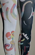 STRIPED by Wassily Kandinsky Printed Art Tights: S-L