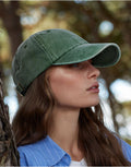 Beechfield Low Profile Vintage Cap | Unisex | Heavy Washed Cotton | 17 Colours | One Size: Vintage Bottle Green / One Size