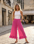 4029 WIDE COTTON PANTS WITH EYELET EMBROIDERY: VIOLA