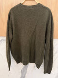 V-neck Pullover in Cashmere, Wool & Silk: Coral Pink / One size