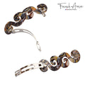 onyx swirl hair clip