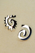 Caracol & Espiral silver studs