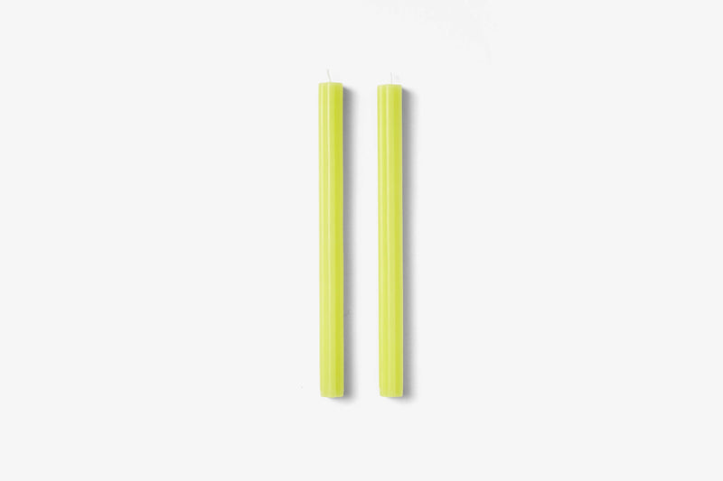 Dusen Dusen Taper Candles (Set of 2): Yellow