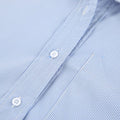 Oversized Blue Striped Poplin Button Down Shirt