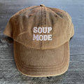 Soup Mode Baseball Cap Dad Hat in Brown or Olive: Olive