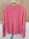 V-neck Pullover in Cashmere, Wool & Silk: Darth Gray / One size