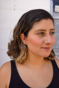 Caracol & Espiral silver hoops