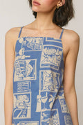 Tuscan Summer Scenic Print Dress