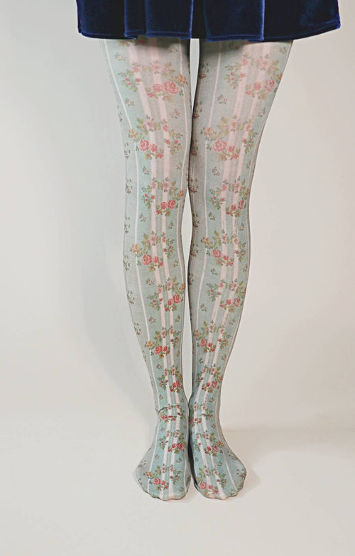 Floral Wallpaper Tights