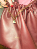 Watch Necklace- Steel Chain , Heart Shaped, Really Works: Silver