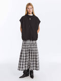 Plaid High Waist Checked Skirt