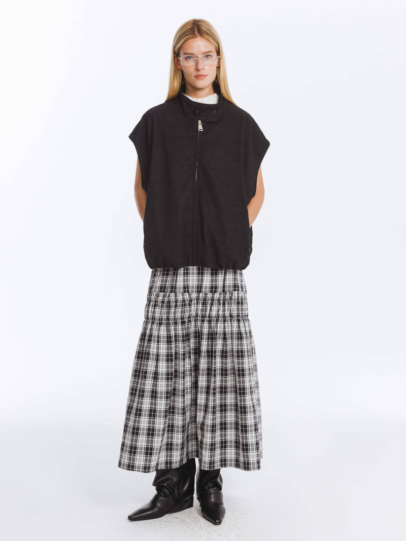 Plaid High Waist Checked Skirt