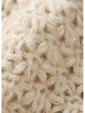 Close-up of textured beige fabric