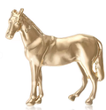 Pony Brooch Horse Pin - Horse Pin 14K Gold and Silver: Silver