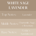 White Sage Lavender - 4 oz Amber Glass Room + Linen Spray
