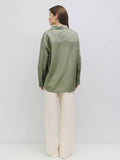 The Weiss Top-  Sheer Button-Down Blouse