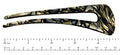 French Amie Grace Long Onyx Large Cellulose Acetate Chignon U Hair Pin Stick