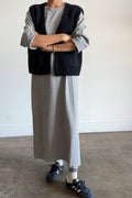 Sunday Dress- 100% Cotton Grey Dress