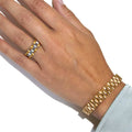 Roll X- Watch band Ring- Stainless steel 14K: Yellow Gold / 7