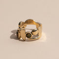 Shapes Ring: Brass / 7 and 8
